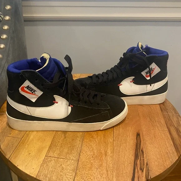 Nike Blazer Mid rebel zipper black royal blue size 7 - Picture 3 of 6